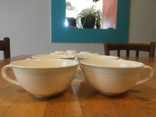 9 tasses café Villeroy et Boch 1748 porcelaine bone China+1dessous plat mettlach