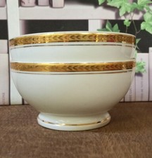 2 Bols Ancien Compagnie Nationale Porcelaine Blanc Liseré Or / ref BD8