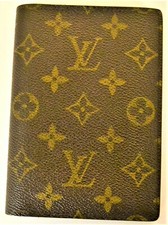 Authentique porte-valeurs Vuitton "Compagnon" / 6 cartes de crédit & photos.