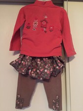 ?? 12 mois « Dpam» Ensemble Tee Shirt Ml Et Pantalon Jupe