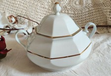 PORCELAINE BLANCHE Soupière PORCELAINE TOGNANA 1960s. Vintage Italien