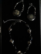 Macys Fashion Statement Chunky Elegant Fancy Necklace Set 