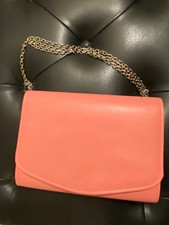 SAC ROSE chaîne argenté amovible 17 x  23,5cm