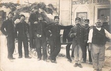 CPA 06 CARTE PHOTO COMMUNE DE DRAP (cette cpa est située sur le mur (affiche)