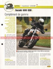 SUZUKI GSR 600 2006 Joe Bar Team Fiche Moto #006935