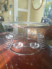 argenterie Grand Service À Fruit De Mer En Métal Argenté