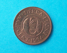 PIÈCE DE MONNAIE HALF CENT 1964 SIERRA LEONE
