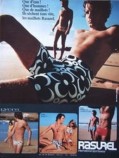 PUBLICITÉ MAILLOTS RASUREL SECHENT TOUS VITE - LYCRA - BAO - PASCO - SPORTSWEAR