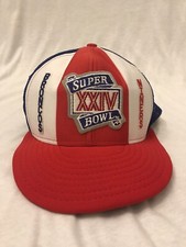 Vintage Super Bowl XXIV 24 Niners 49ers VS Broncos  Trucker Hat Rare