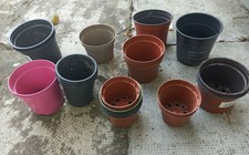 Lot 25 pots plastiques jardin fleur  diam & 8 à 12 CM Hydroponie-croissance