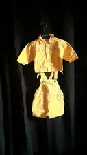 Ensemble salopette short et blouson vintage 6 mois