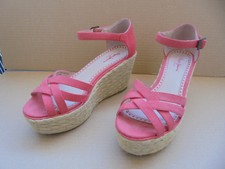 Sandale compensée corde Pepe Jeans  fuschia pointure 37
