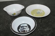 lot de 3 bol rond assiette star wars cuisine bébé enfant