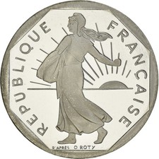 [#183802] Monnaie, France, Semeuse, 2 Francs, 1996, Paris, Proof / BE, FDC, Nick
