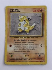 Carte Pokemon Sabelette 62/102 edition 2 en Français card 1999