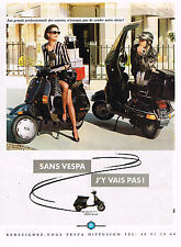 PUBLICITE ADVERTISING 025  1990  VESPA PIAGGIO    50cm3  scooter