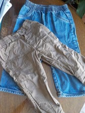 Lot de 1 PANTALON et 1 JEAN'S - DPAM et BENETTON - taille 18 mois - TBE -