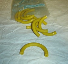 NOS VINTAGE 70'S 10 POIGNEES JAUNE MOUTARDE MEUBLE CUISINE PLACARD COMMODE