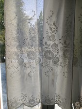 Lot De 8 Rideaux Voilage long Vintage pour porte-fenêtre ou fenêtre 