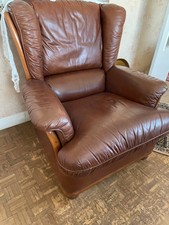 Fauteuil Tout Cuir marron - Une Place