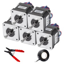 VEVOR Moteur Pas à Pas Nema 17 Bipolaire 59 Ncm 2 A 2 Phases pour Imprimante 3D