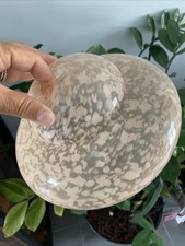 ancien abat jour suspension globe verre opaline pate verre art déco