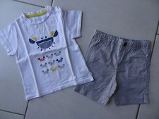 ENSEMBLE 2 PIECES tee shirt  short   OBAIBI OKAIDI 18 MOIS TBE