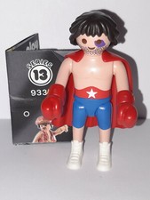Playmobil série 13 personnage boxeur sportif salle de sport gymnase combat