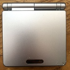 CONSOLE NINTENDO GAMEBOY ADVANCE GBA SP GRISE FONCTIONNE BIEN ÉTAT MOYEN WORKS!