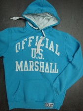Sweat à capuche US MARSHALL bleu – Taille S