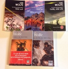 5 livres GENE WOLFE Livre du long soleil 1 à 3 - Nouveau soleil 1 et 2 SF roman
