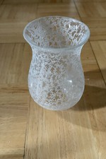 GLOBE TULIPE EN VERRE GIVRÉ  POUR LUMINAIRE LAMPE APPLIQUE