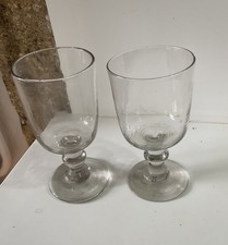 2 ANCIENS VERRES A PIED EPOQUE XIXEME COLLECTION DECO