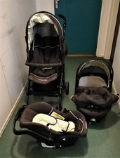 Poussette 3en 1 Maxi cosi et Landau Vert Baudet avec chancelière 