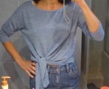 Tshirt haut noeud côté T 36/38/S/M/1/2