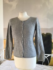 Gilet 100 % cachemire PUR CACHEMIRE gris taille 36 en TBE.