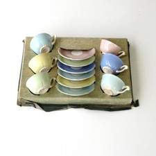 Très vieux Service à café  en coffret des années 10-20 - Ceranord France 