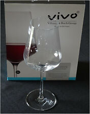 VILLEROY ET BOCH 6 verres à vin rouge VIVO en cristallin neufs made in Germany 