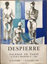 AFFICHE LITHOGRAPHIE DESPIERRE  GALERIE DE PARIS ORIGINAL FRENCH POSTER