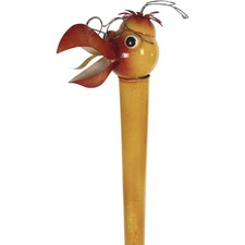 Piquet Coloré Drôle Tête D'Oiseau, Piquet Décoratif De Couleur Métal