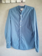Chemise homme - Taille M - Manches longues - bleu gris