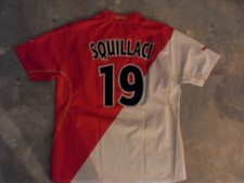 MAILLOT VINTAGE PUMA EQUIPE DE L'AS MONACO FLOQUE SQUILLACI FLOCAGE FEUTRINE