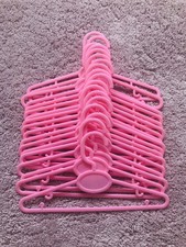 18x Plastique Rose Bébé Cintres