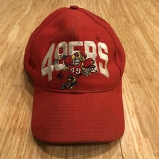 1988 49ers Baseball Hat Cap Red Sourdough Sam Mascot Vintage Jack Davis Art