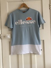 ELLESSE T-Shirt Homme/Bleu et Blanc
