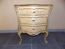 ANCIEN GRAND CHEVET OU PETIT BAHUT EN BOIS PEINT DE STYLE VENITIEN-N°22