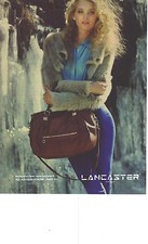 PUBLICITE ADVERTISING  2012  LANCASTER sac maroquinerie