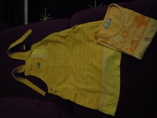 Ensemble Tee shirt MC et Robe DDP orange Taille 8 ans