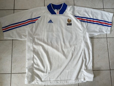 MAILLOT FOOT ADIDAS EQUIPE DE FRANCE FFF N°10 VINTAGE TAILLE XL/D7 BE