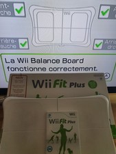 BALANCE BOARD WII FIT Plus son carton et jeu Nintendo Wii fit + Fonctionne bien 